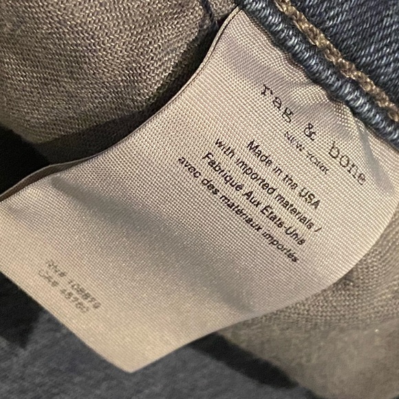 RAG & BONE high rise ankle skinny distressed jeans - Picture 9 of 10